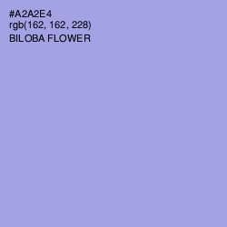 #A2A2E4 - Biloba Flower Color Image